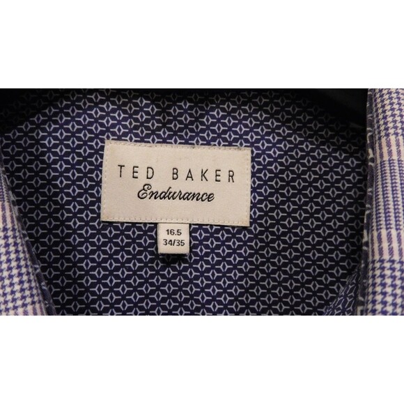 Men's TED BAKER London ENDURANCE Long Sleeve 100% Cotton Shirt 16.5 34/35 - Picture 2 of 6